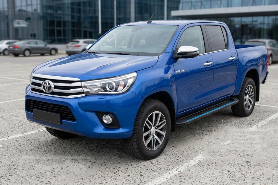 Toyota Hilux 2015– Sidosteg Maya Blue (2 st, aluminium) Image