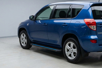 Toyota Rav 4 2006–2013 Sidosteg Maya Blue (2 st, aluminium) foto 1