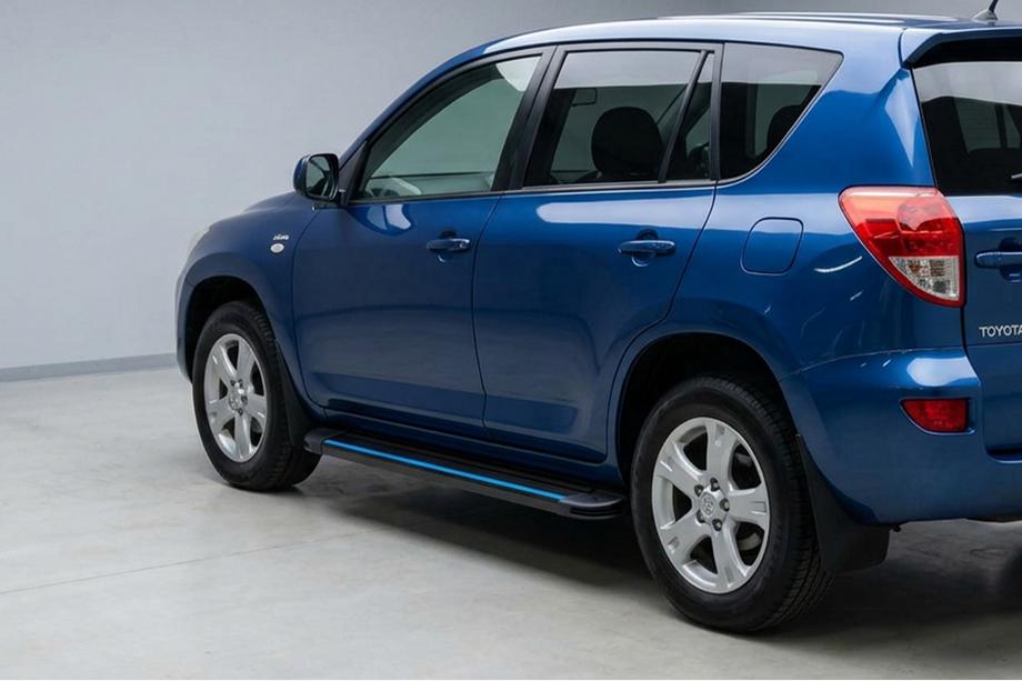 Toyota Rav 4 2006–2013 Sidosteg Maya Blue (2 st, aluminium) Image