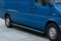 Volkswagen LT 1995–2006 Sidosteg Maya Blue (2 st, aluminium) foto 1