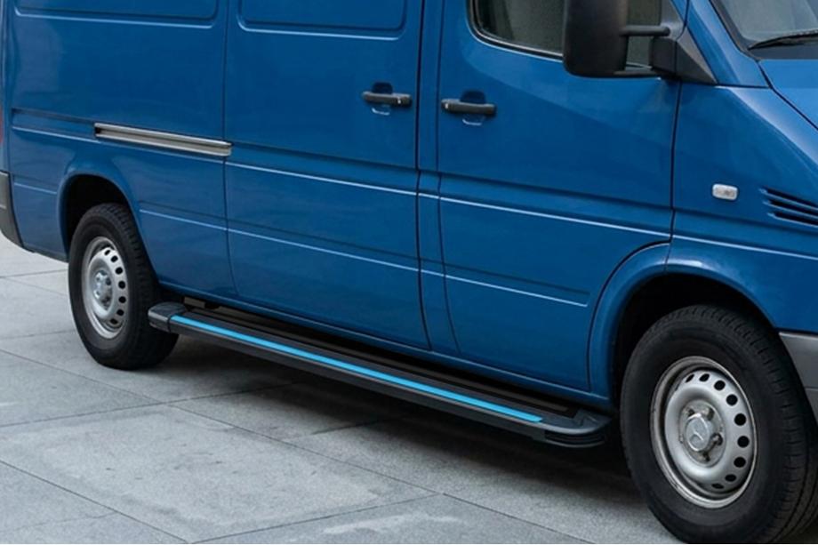 Volkswagen LT 1995–2006 Sidosteg Maya Blue (2 st, aluminium) Image