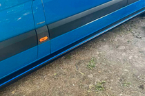 Volkswagen Crafter 2006–2016 Sidosteg Maya Blue (2 st, aluminium) Mellanhjulbas foto 1