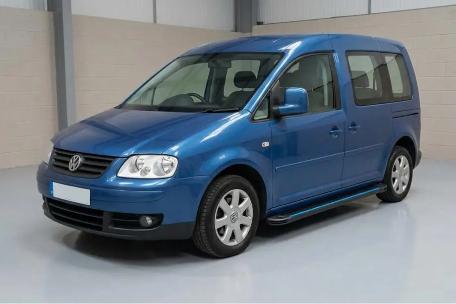 Volkswagen Caddy 2004–2010 Sidosteg Maya Blue (2 st, aluminium) Image
