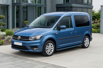 Volkswagen Caddy 2015–2020 Sidosteg Maya Blue (2 st, aluminium) Standardbas foto 1