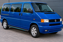 Volkswagen T4 Transporter 1990–2003 Sidosteg Maya Blue (2 st, aluminium) Lång hjulbas foto 1