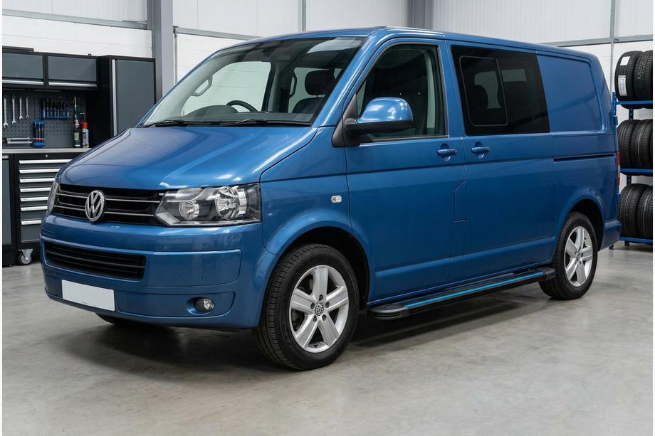 Volkswagen T5 2010–2015 Sidosteg Maya Blue (2 st, aluminium) Kort hjulbas Image