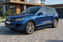 Volkswagen Touareg 2010–2018 Sidosteg Maya Blue (2 st, aluminium) foto 1