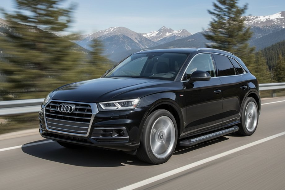 Audi Q5 2017–2025 Sidosteg Vision New Black (2 st, aluminium) Image