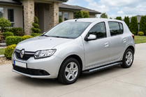 Dacia Sandero 2013–2020 Sidosteg New Vision Black (2 st, aluminium) foto 1