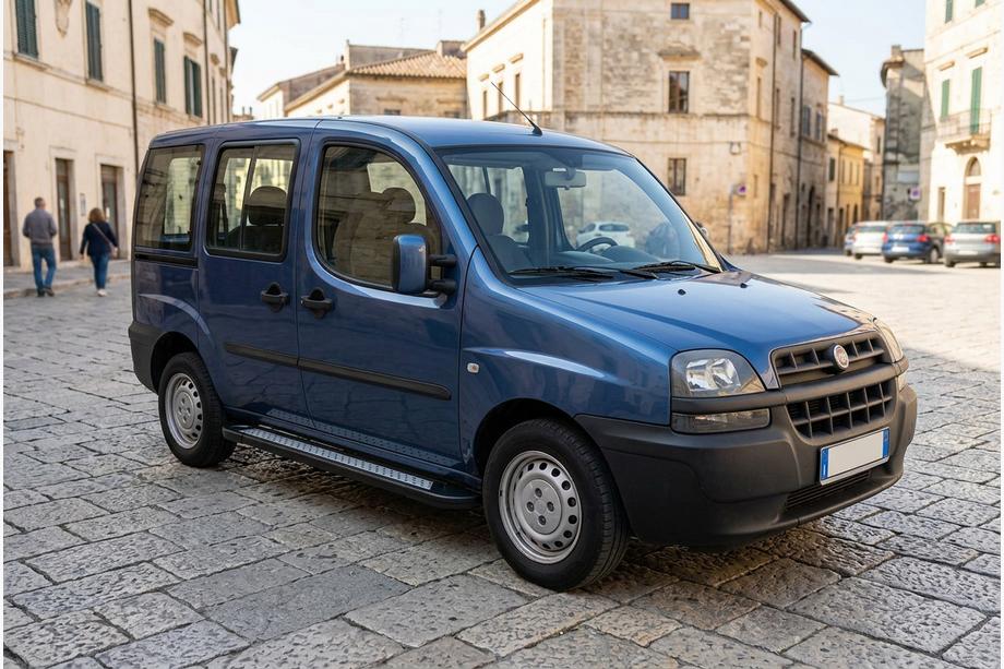 Fiat Doblo I 2005–2010 Sidosteg New Vision Black (2 st, aluminium) Image
