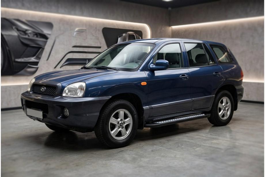 Hyundai Santa Fe 1 2000–2006 Sidosteg New Vision Black (2 st, aluminium) Image