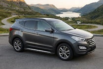 Hyundai Santa Fe 3 2012–2018 Sidosteg New Vision Black (2 st, aluminium) foto 1