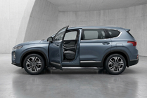Hyundai Santa Fe 4 2018–2023 Sidosteg New Vision Black (2 st, aluminium) foto 1