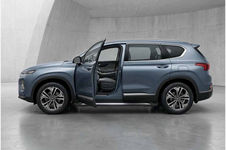 Hyundai Santa Fe 4 2018–2023 Sidosteg New Vision Black (2 st, aluminium) Image