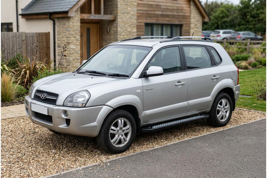 Hyundai Tucson JM 2004– Sidosteg New Vision Black (2 st, aluminium) Image