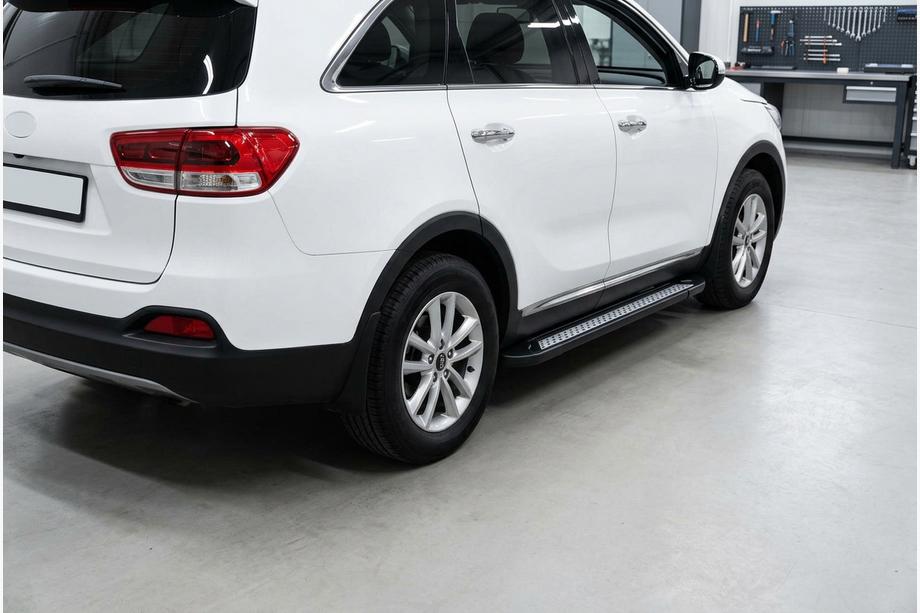 Kia Sorento III UM 2014–2020 Sidosteg New Vision Black (2 st, aluminium) Image