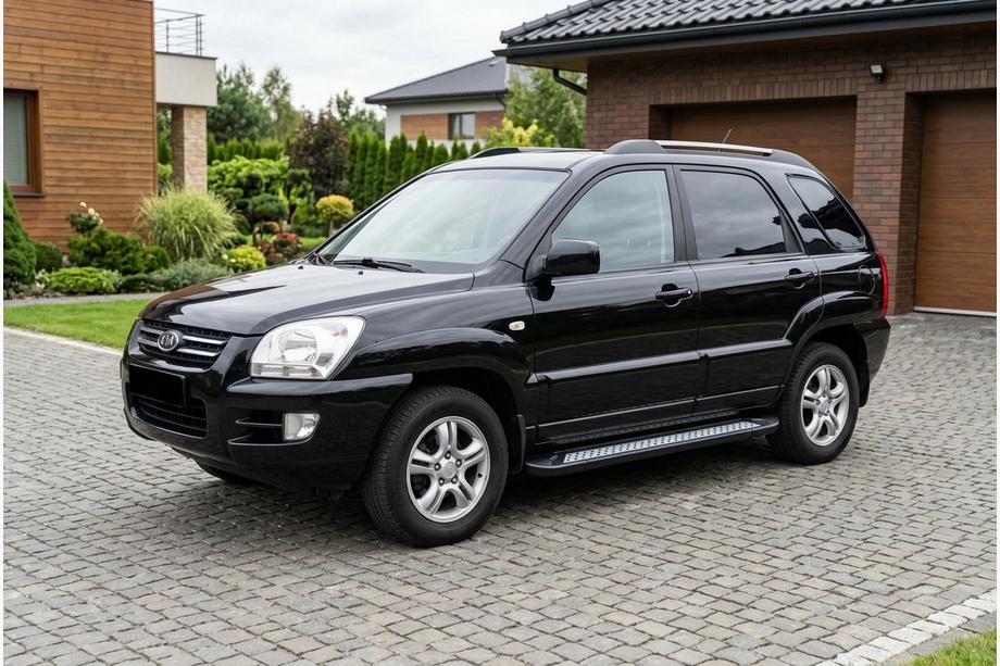 Kia Sportage 2004–2010 Sidosteg Vision New Black (2 st, aluminium) Image