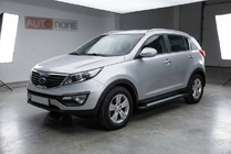 Kia Sportage 2010–2015 Sidosteg New Vision Black (2 st, aluminium) foto 1