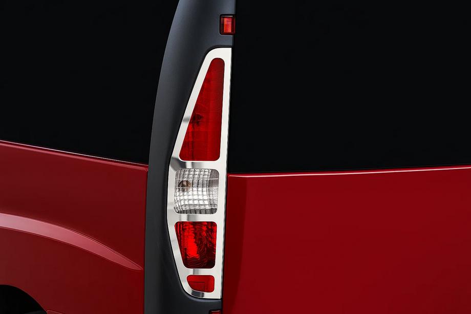 Fiat Doblo I 2001–2005 Bromsljusramar (2 st, rostfritt stål) Carmos - turkiskt stål Image