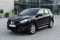 Nissan Qashqai 2010–2014 Sidosteg Vision New Black (2 st, aluminium) foto 1