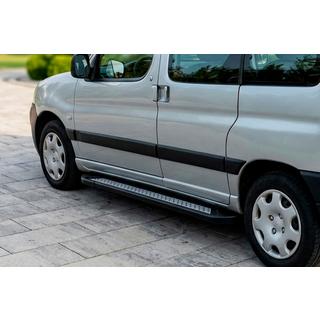 Sidosteg New Vision Black (2 st, aluminium) Peugeot Partner 1996–2008 foto 1