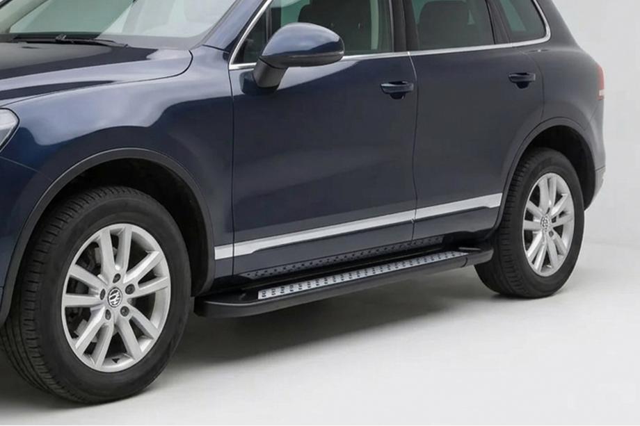 Porsche Cayenne 2003–2010 Sidosteg New Vision Black (2 st, aluminium) Image