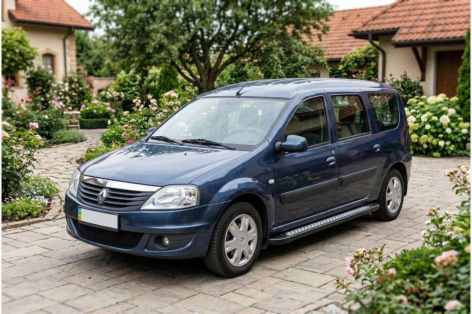 Renault Logan MCV 2005–2013 Sidosteg New Vision Black (2 st, aluminium) Image
