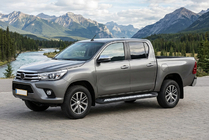 Toyota Hilux 2015– Sidosteg New Vision Black (2 st, aluminium) foto 1