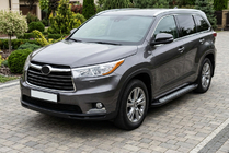 Toyota Highlander 2013–2019 Sidosteg New Vision Black (2 st, aluminium) foto 1