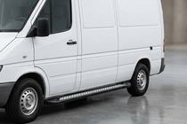 Volkswagen LT 1995–2006 Sidosteg New Vision Black (2 st, aluminium) Lång hjulbas foto 1