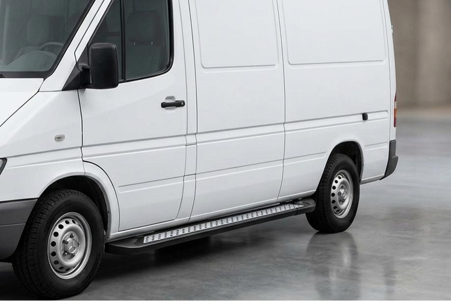Volkswagen LT 1995–2006 Sidosteg New Vision Black (2 st, aluminium) Lång hjulbas Image