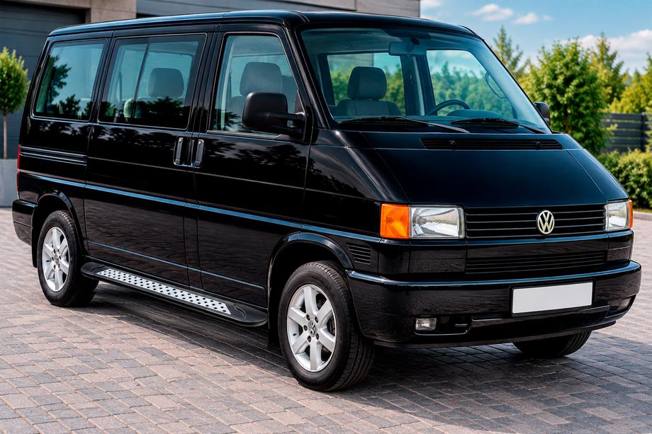 Volkswagen T4 Transporter 1990–2003 Sidosteg Vision New Black (2 st, aluminium) Image