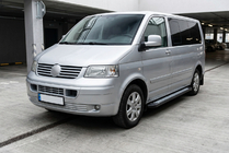 Volkswagen T5 Transporter 2003–2010 Sidosteg New Vision Black (2 st, aluminium) Lång hjulbas foto 1