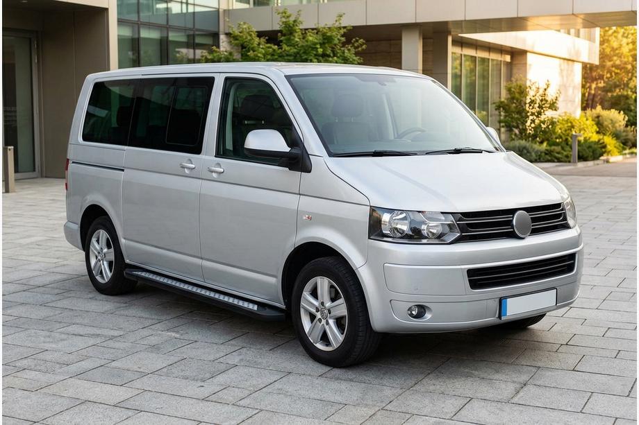 Volkswagen T5 2010–2015 Sidosteg New Vision Black (2 st, aluminium) Lång hjulbas Image