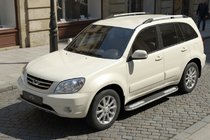 Chery Tiggo 1 2005–2016 Sidosteg Tayga V2 (2 st, aluminium) foto 1