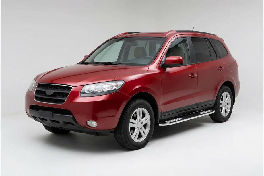 Hyundai Santa Fe 2 2006–2012 Sidosteg Tayga V2 (2 st, aluminium) Foto 1