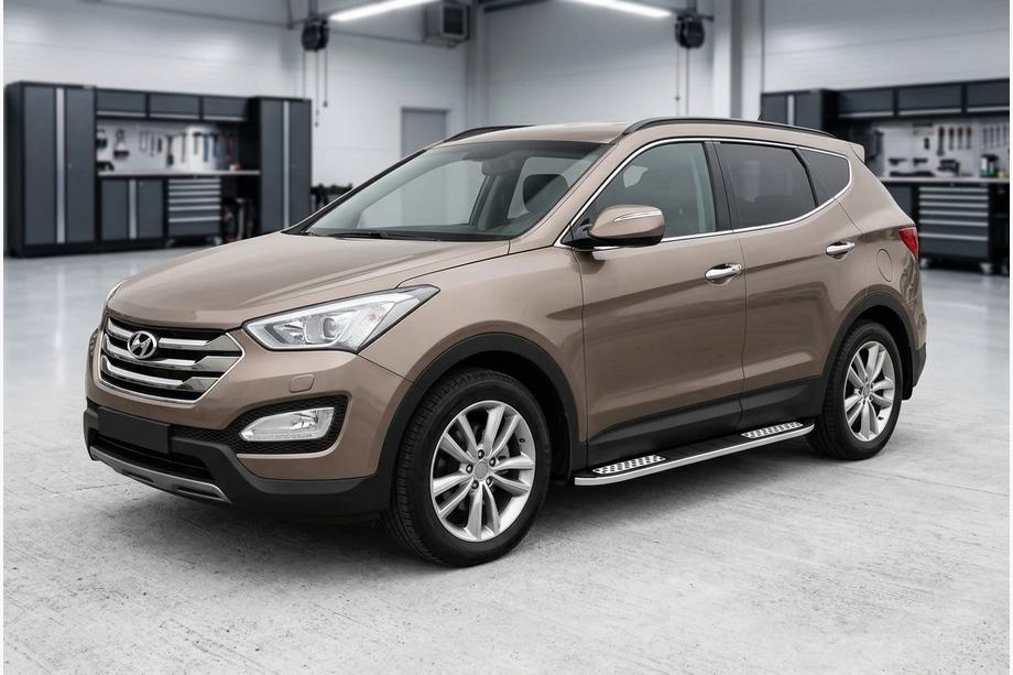 Hyundai Santa Fe 3 2012–2018 Sidosteg Tayga V2 (2 st, aluminium) Image