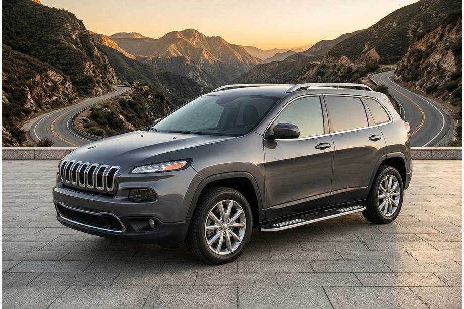 Jeep Cherokee KL 2013– Sidosteg Tayga V2 (2 st, aluminium) Image