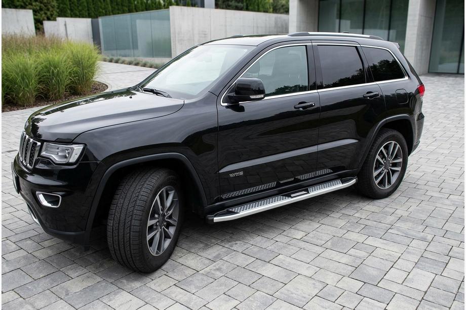 Jeep Grand Cherokee WK2 2010–2021 Sidosteg Tayga V2 (2 st, aluminium) Image