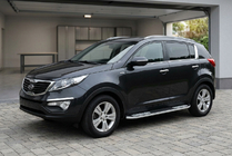 Kia Sportage 2010–2015 Sidosteg Tayga V2 (2 st, aluminium) foto 1