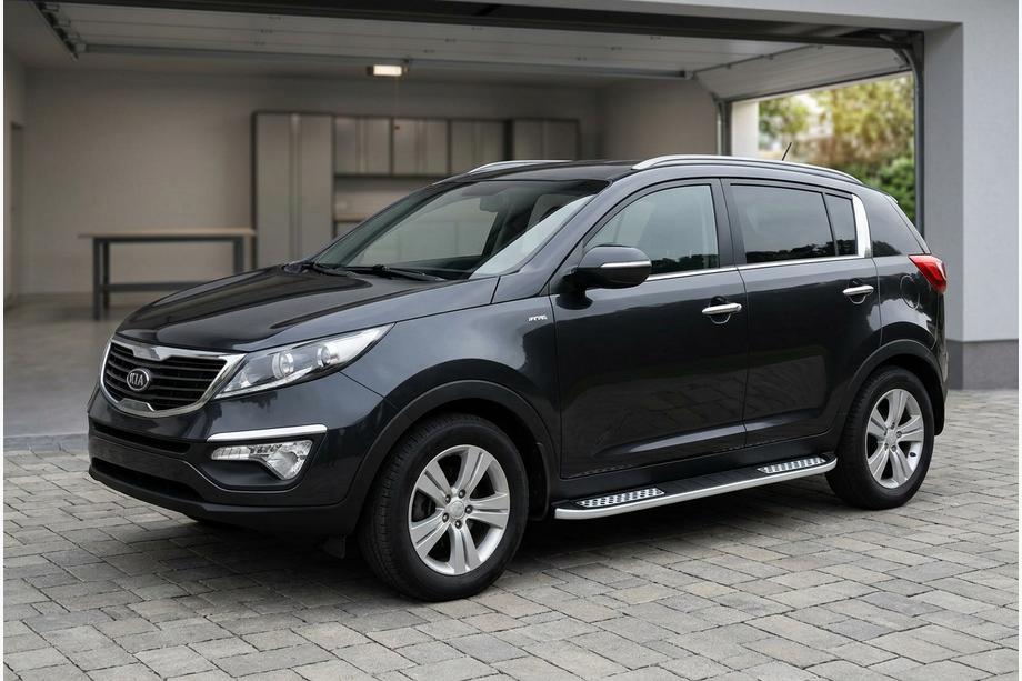 Kia Sportage 2010–2015 Sidosteg Tayga V2 (2 st, aluminium) Image
