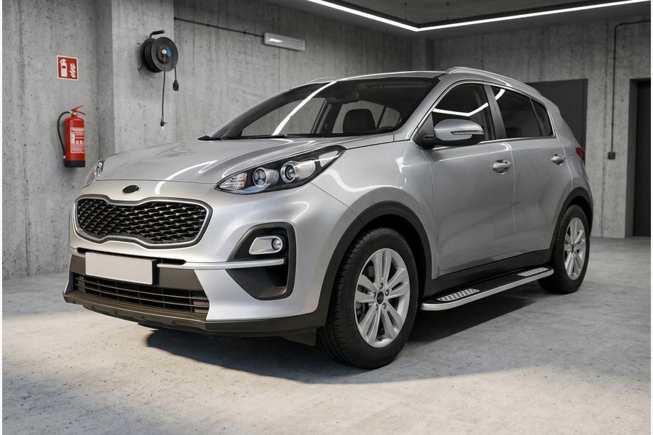 Kia Sportage 2015–2021 Sidosteg Tayga V2 (2 st, aluminium) Image