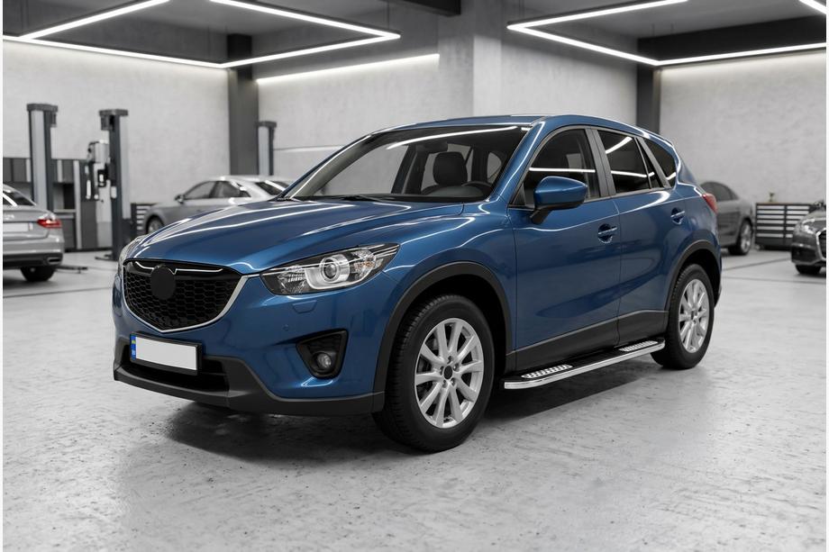 Mazda CX-5 2012–2017 Sidosteg Tayga V2 (2 st, aluminium) Image