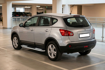 Nissan Qashqai 2007–2010 Sidosteg Tayga V2 (2 st, aluminium) foto 1