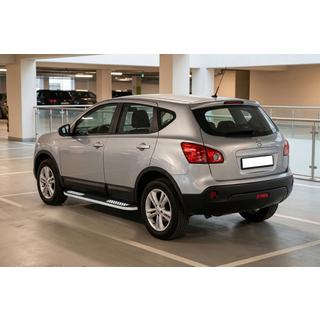 Sidosteg Tayga V2 (2 st, aluminium) Nissan Qashqai 2007–2010 foto 1