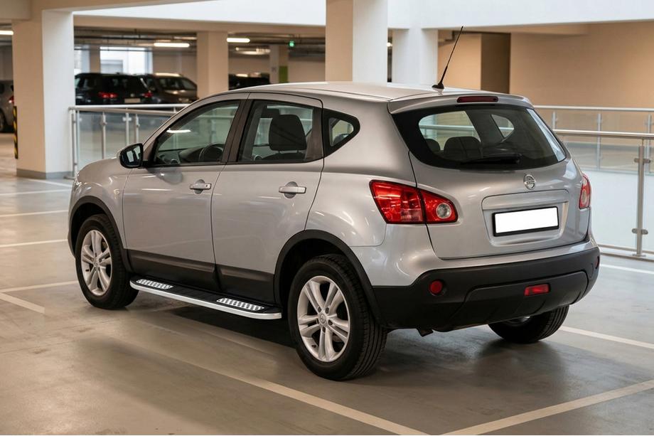 Nissan Qashqai 2007–2010 Sidosteg Tayga V2 (2 st, aluminium) Image