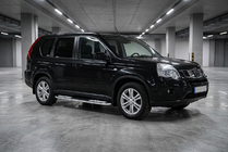 Nissan X-trail T31 2007–2014 Sidosteg Tayga V2 (2 st, aluminium) foto 1