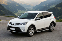 Toyota Rav 4 2013–2018 Sidosteg Tayga V2 (2 st, aluminium) foto 1