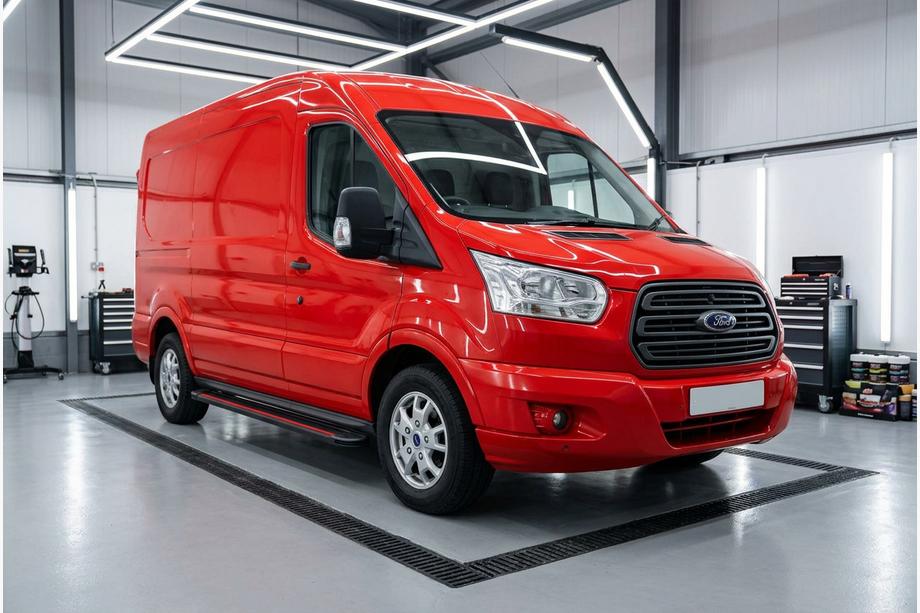 Ford Transit 2014– Sidosteg Maya Red (2 st, aluminium) Image