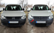 Volkswagen Caddy 2004–2010 Vintertäckning för kylargrill (övre) Blank foto 1